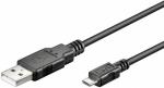 USB 2.0 Hi-Speed Kabel A Stecker micro B Stecker 0,15m schwarz