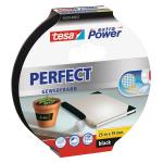 Tesa Extra Power Perfect Gewebeband Schwarz 2,75 m x 19 mm