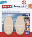 tesa Powerstrips® Haken Large Oval, Beige 58013-50-01 tesa Inhalt: 1 Pckg.