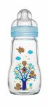 MAM Feel Good Glass Bottle, 260 ml, Jungen