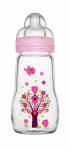 MAM Feel Good Glass Bottle, 260 ml, Mädchen