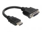 DeLOCK - Videokabel - HDMI / DVI - HDMI (M) bis DVI-D (W) - 20 cm - Schwarz