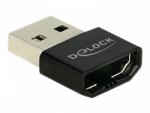 DeLOCK - Lade-/ Datenadapter - USB (M) bis HDMI (W) - Schwarz