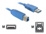 DeLOCK - USB-Kabel - USB Type A (M) bis USB Type B (M) - USB 3.0 - 1 m - für DeLock PCI Express Card