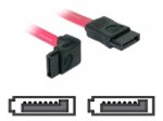 DeLOCK - SATA-Kabel - Serial ATA 150/300 - 7-poliges SATA (W) bis 7-poliges SATA (W) - 50 cm - nach unten gewinkelter Stecker, gerader Stecker - Rot