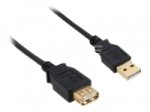 InLine - USB-Verlängerungskabel - USB (M) bis USB (W) - USB 2.0 - 2 m - Schwarz