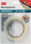 Montageband wiederlösbar 4658F 19 mm x 5m, transparent