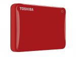 TOSHIBA Canvio Connect II, 3 TB, 2.5 Zoll, Festplatte, Rot