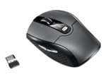 Fujitsu WI610 - Maus - rechts- und linkshändig - Laser - 6 Tasten - drahtlos - 2.4 GHz - kabelloser Empfänger (USB) - Silver Black - Einzelhandel -...