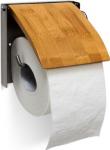 relaxdays Toilettenpapierhalter Bambus
