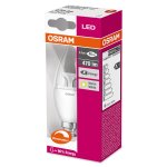 Osram LED-Leuchtmittel Kerzenform E14 / 5,7 W (470 lm) Warmweiß EEK: A+