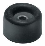 Türpuffer D: 40mm Höhe 40mm schwarz aus Gummi mit Metallöse