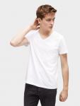 Tom Tailor Denim Basic V-Neck im Doppelpack, white, M