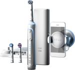 Genius 8200 Elektrische Zahnbürste + Smartphone Halter weiß/silber