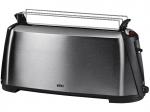 BRAUN HT 600 Toaster Edelstahl/Anthrazit (1080 Watt, Schlitze: 1)