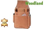 Woodland® Sehr robustes Profi-Kellnerbörsen-Holster aus weichem, naturbelassenem Büffelleder in Cognac