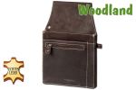 Woodland® Profi Kellnerbörsen-Holster aus weichem, naturbelassenem Büffelleder in Dunkelbraun/Taupe