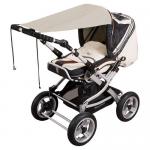 BABY-PLUS Markise für Kinderwagen UPF 50+ sand