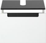 HELD Möbel Siena Unterbeckenschrank - 60 cm - Weiß/Hochglanz Grau