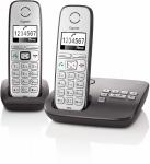 E310 A Duo Schnurlostelefon mit Anrufbeantworter anthrazit