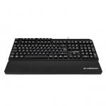 LIONCAST LK30 LED Gaming Tastatur, Cherry MX Blue, Braun