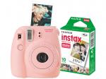 FUJIFILM Instax Mini 8 + Film Sofortbildkamera, Pink