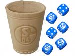 TRADECON FC Schalke 04 Würfelbecher, Blau/Weiß