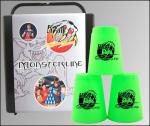 FlashCups Monsterline neongrün mit DVD, 1 Set