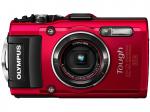OLYMPUS TG 4 Digitalkamera Rot, 16 Megapixel, 4x opt. Zoom, LCD, WLAN