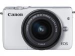 CANON EOS M10 STM Kit Systemkamera 18 Megapixel mit Objektiv 15-45 mm f/3.5-6.3, 7.5 cm Display Touchscreen