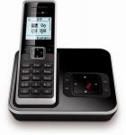 Sinus A 206 Schnurlostelefon mit Anrufbeantworter schwarz/silber