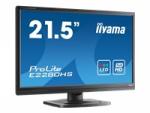 Iiyama E2280HS-B1 LED-Monitor 54.6 cm (21.5 Zoll) EEK B 1920 x 1080 Pixel Full HD 5 ms DVI, VGA, HDMI™ TN LED
