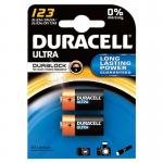 Duracell - CR 123 A  / CR123A / DL 123 - 3 Volt 1400mAh Lithium - 2er