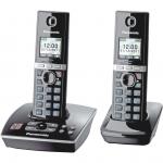 PANASONIC KX-TG 8062 GB Schnurloses Telefon in Schwarz (Mobilteile: 2)