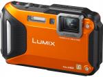 PANASONIC Lumix DMC-FT5 Kompaktkamera Orange, 16.1 Megapixel, 4.6x opt. Zoom, TFT-LCD, WLAN