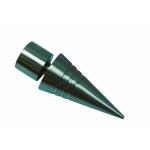 Gardinia Endknopf Chicago Spitze Edelstahloptik 2-er Pack