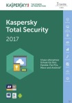 Kaspersky Lab Total Security Multi-Device 2017 Vollversion, 3 Lizenzen Windows, Mac, Android Sicherheits-Software