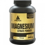 Peak Performance Magnesium Citrate Powder, 240 g Dose (Geschmacksrichtung: Fresh Orange)