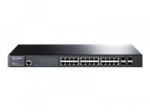 TP-LINK JetStream T2600G-28TS - Switch - verwaltet - 24 x 10/100/1000 + 4 x Kombi-Gigabit-SFP - an Rack montierbar