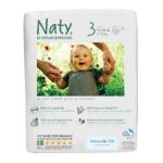 NATY by Nature Babycare Ökowindeln - Größe 3 (4-9 Kg), 4er Pack (4x 31 Stück)