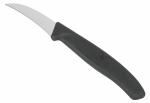 Schälmesser 6cm schwarz, 6 Stück