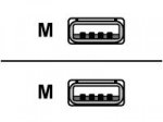 Roline - USB-Kabel - USB (M) bis USB (M) - USB 2.0 - 1.8 m - Schwarz