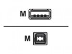 Roline Gold - USB-Kabel - USB Type B (M) bis USB (M) - USB 2.0 - 1.8 m
