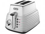 DELONGHI CTZ 2103 W Scultura Toaster Zink/Weiß (900 Watt, Schlitze: 2)