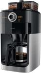 HD7766/00 Grind & Brew Kaffeeautomat mit intergrierter Kaffeemühle edelstahl/schwarz