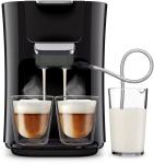 HD7855/50 Latte Duo Kaffeepadmaschine schwarz/grau