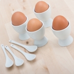 Eierbecher mit Löffeln (8 Stück)