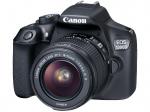 CANON EOS 1300D + 18-55MM IS II Spiegelreflexkamera, 18 Megapixel, Full HD, 18-55 mm Objektiv (IS II), WLAN, Schwarz