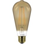 Philips Lighting LED EEK A+ (A++ - E) E27 Kolbenform 8 W = 50 W Gold (Ø x L) 60 mm x 148 mm Filament, dimmbar 1 St.