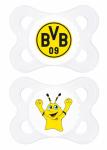 MAM Borussia Dortmund Schnuller Sil.0-6 Mo, 2 Stk